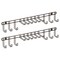 mDesign Metal Wall Mount Storage Rack for Ties, Belts, 12 Hooks, 2 Pack